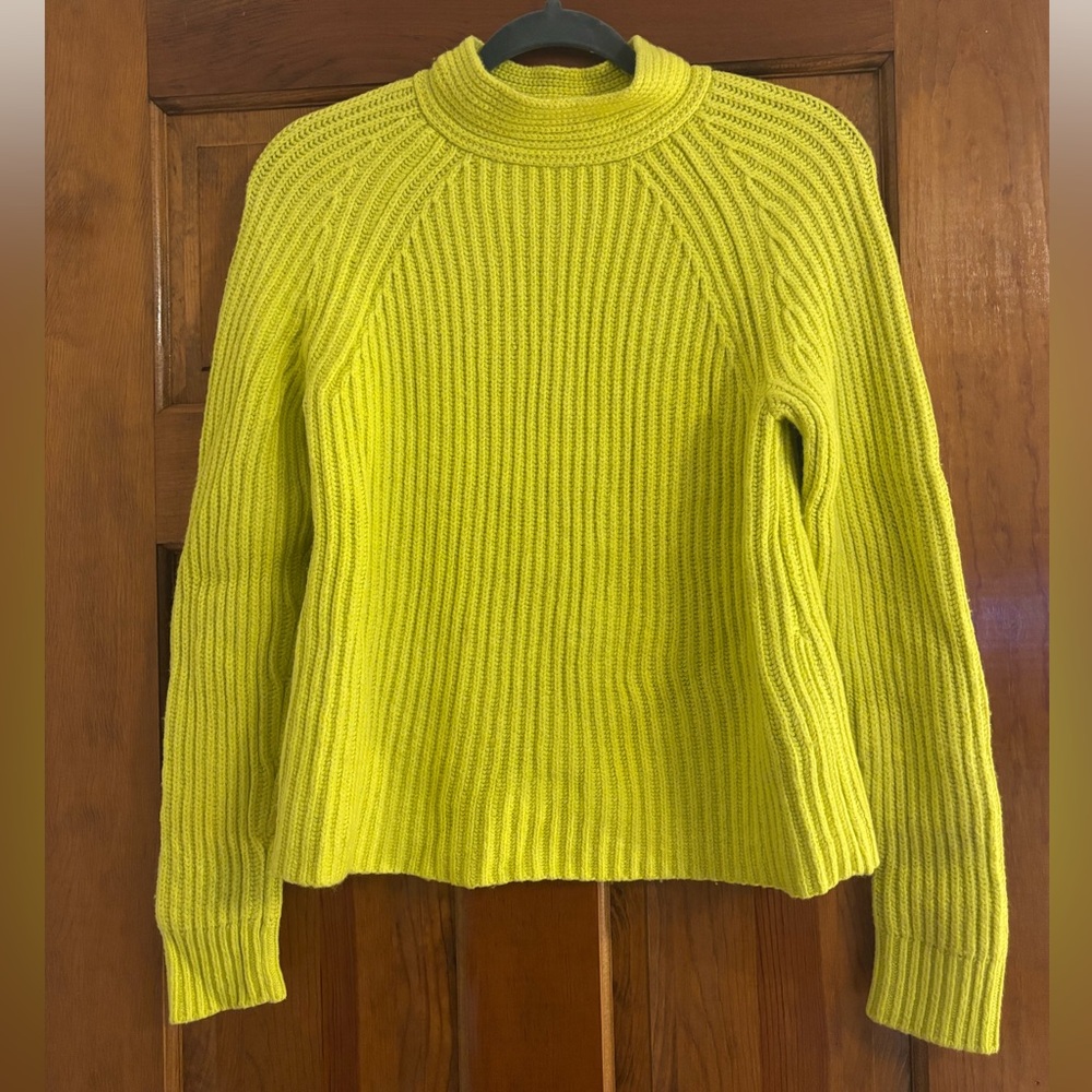 Banana Republic Neon Yellow Turtleneck Sweater